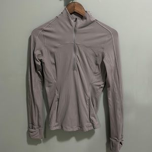 Light weight purple running sweater